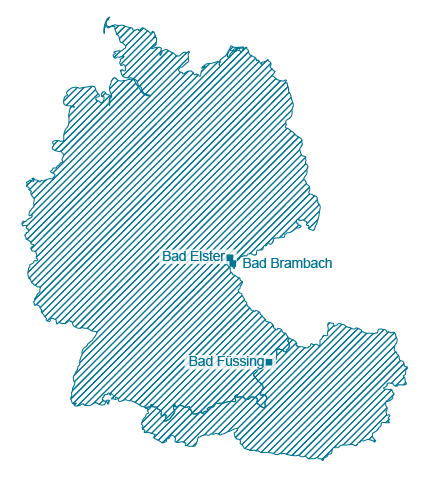 Veranstaltungsorte der Johannesbad Akademie Kurse